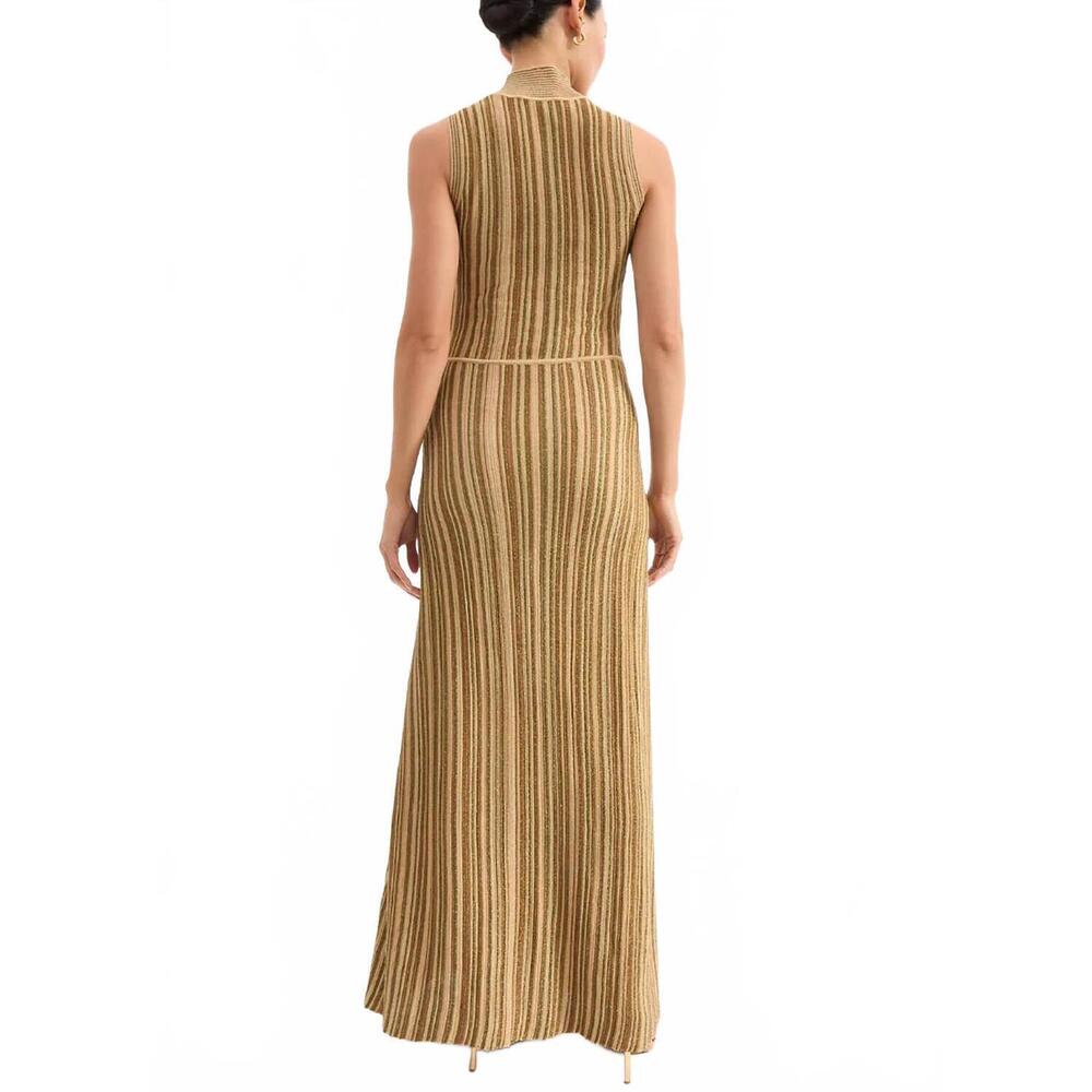 NEW VERONICA BEARD anna maxi dress in gold - Picture 3 of 7